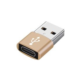 USB 3.0 To USB Type-C 3.0 Adapter Mini High-Speed USB Type C Female To USB Type A Male Charging Data Sync OTG Adapter Converter (Quantity: 1Pcs, Color: Gold)