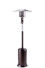 Freestanding Patio Heater, Outdoor Vertical Standing Heater for Backyard Garden (cloro: Mocha)