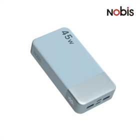 NOBIS Power Bank 20000mAh 45W Fast Charging Laotop Travel Essential Portable Cell Phone Charger with USB-C Input and Output (Color: Blue)