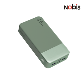 NOBIS Power Bank 20000mAh 45W Fast Charging Laotop Travel Essential Portable Cell Phone Charger with USB-C Input and Output (Color: Green)